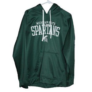 Michigan State Spartans Knights Apparel Hoodie Men's Size Large L Embroidered